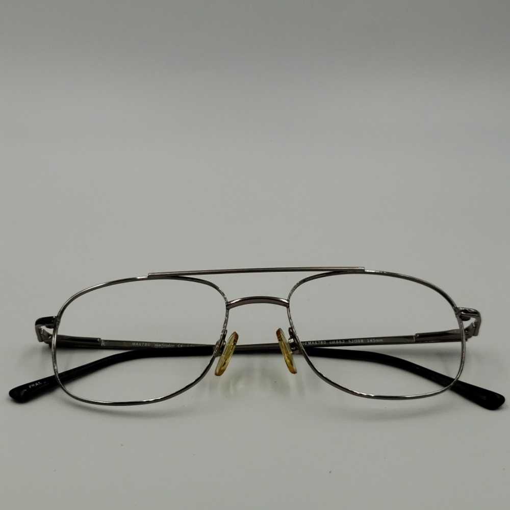 Vintage Marcolin Sliver Square Aviator Sunglasses
